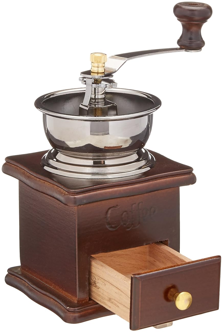 ReaLegend Wooden Manual Coffee Grinder Vintage Style Hand Coffee Mill