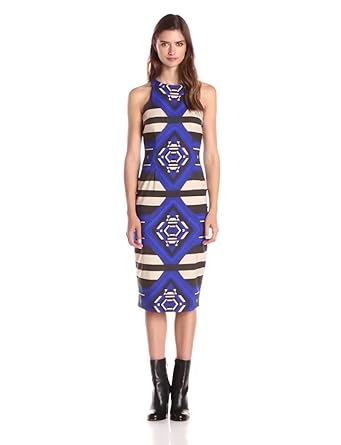 Mara Hoffman Women's Printed Sleeveless Midi Dress, Keeper Blue, 0
