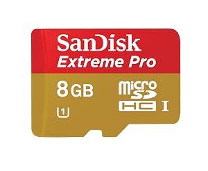 SanDisk Extreme Pro 8 GB microSDHC Class 10 UHS-I 95MB/s Memory Card, Frustration Free Packaging (SDSDQXP-008G-AFFP)