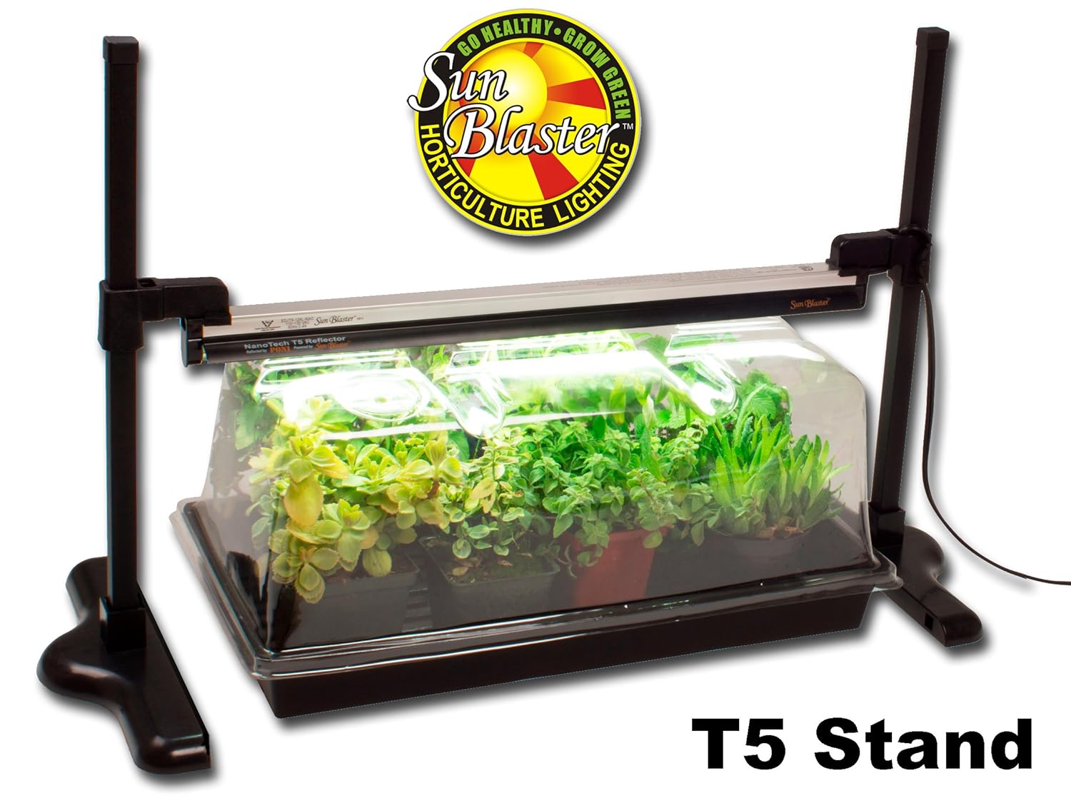 NEW Mini Greenhouse & Light Stand Kit Germination Plant Tray Nano Dome