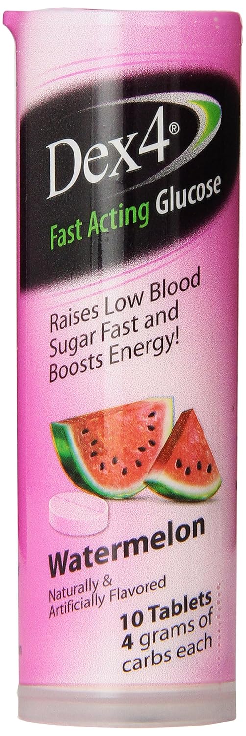 Amazon.com: Dex4 Glucose Tablets, Watermelon, 10 Count (Pack of 6 ...
