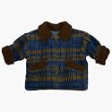 Corky & Company Plaid Aviator Coat