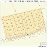 Street & Road Map of Westbrook, Texas TX - Printed poster size wall atlas of your home town