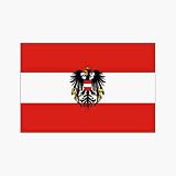 Austria Flag with Eagle Polyester 3 ft. x 5 ft.