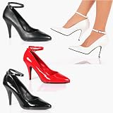 VANITY-431, 4'' Ankle Strap Pump in 4 Colors up to Size 16