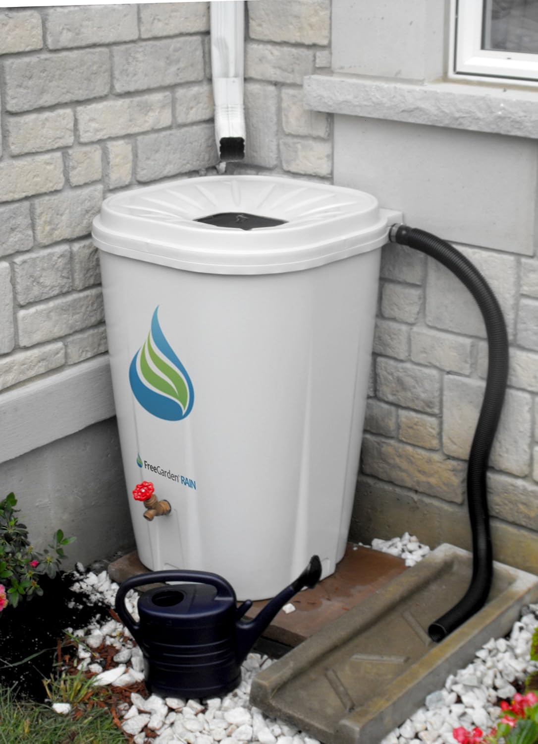 Rain Water Barrel Drum Plastic Collection Storage Garden 55 Gallon