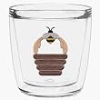 Bumble Bee & Basket 12 oz Double-Old-Fashioned Insulated Beverage Tumbler, Clear