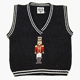 Young Colors Black toy soldier sweater vest