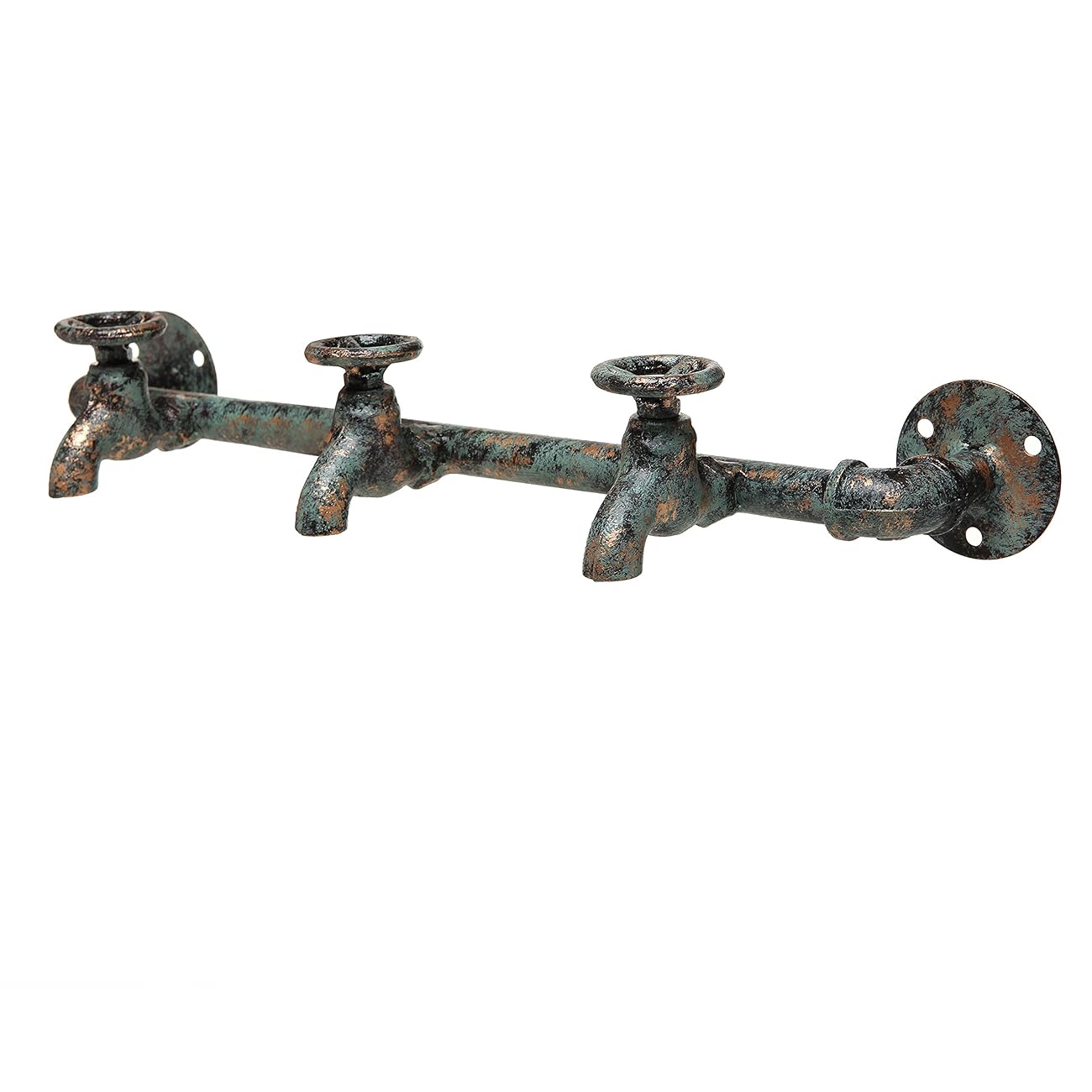 Rustic Industrial Faucet & Pipe Wall Mounted Iron Coat Hooks Garment
