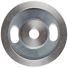 Boston Gear Plain Grooved Pulley for Round Belts 0.375" or Smaller, Iron