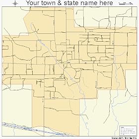 Street & Road Map of Van, Texas TX - Printed poster size wall atlas of your home town