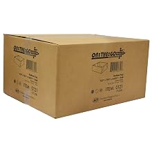 Southern Champion Tray 0121 Kraft Paperboard 4 Corner Pop Up Food and Drink Stadium Tray, 10-1/2" Length x 10-1/2" Width x 3-11/16" Height (Case of 200)