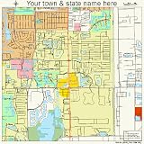 Street  Road Map Of Villas Florida FL  Printed Poster Size Wall Atlas Of Your Home Town