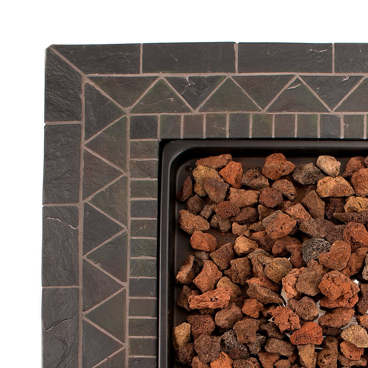 Blue Rhino Outdoor Propane Gas Fire Pit (Lava Rocks)