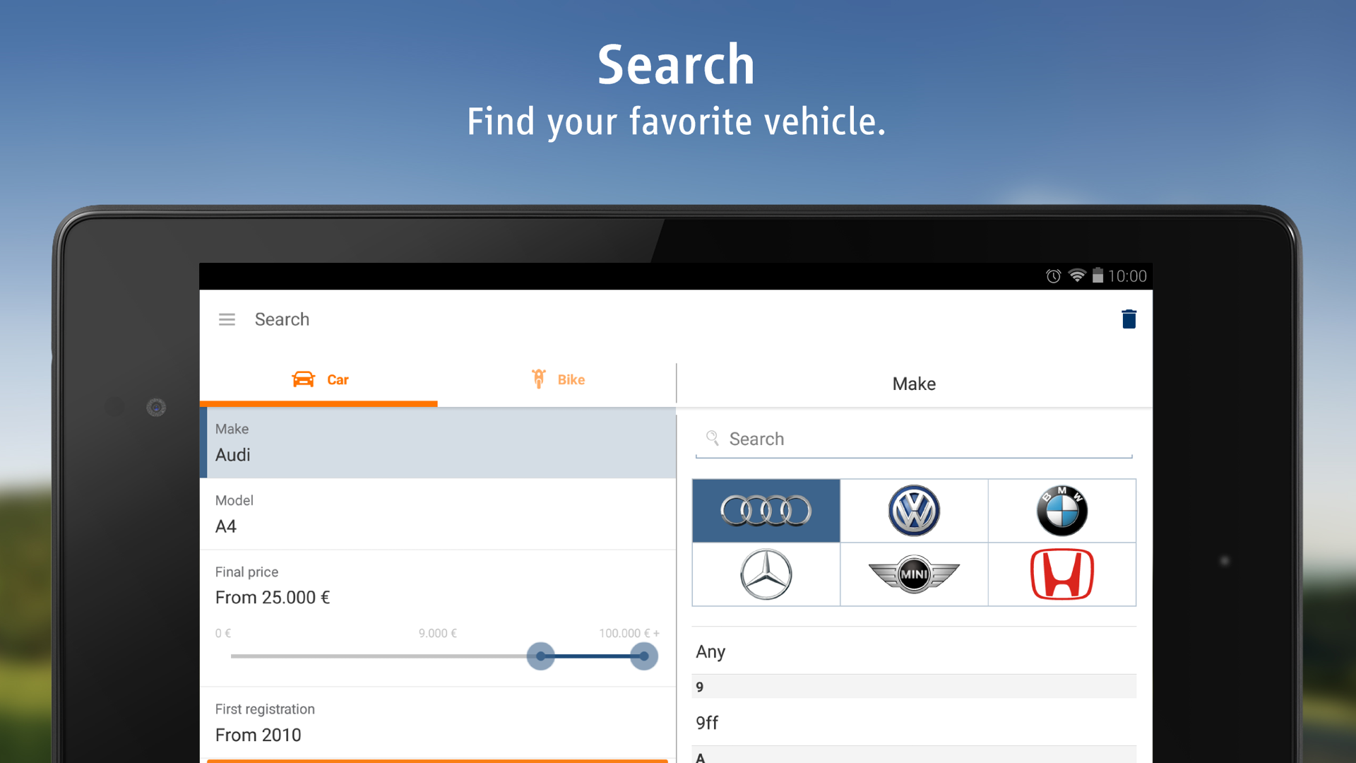 AutoScout24 used car finder Amazon.co.uk Appstore for Android