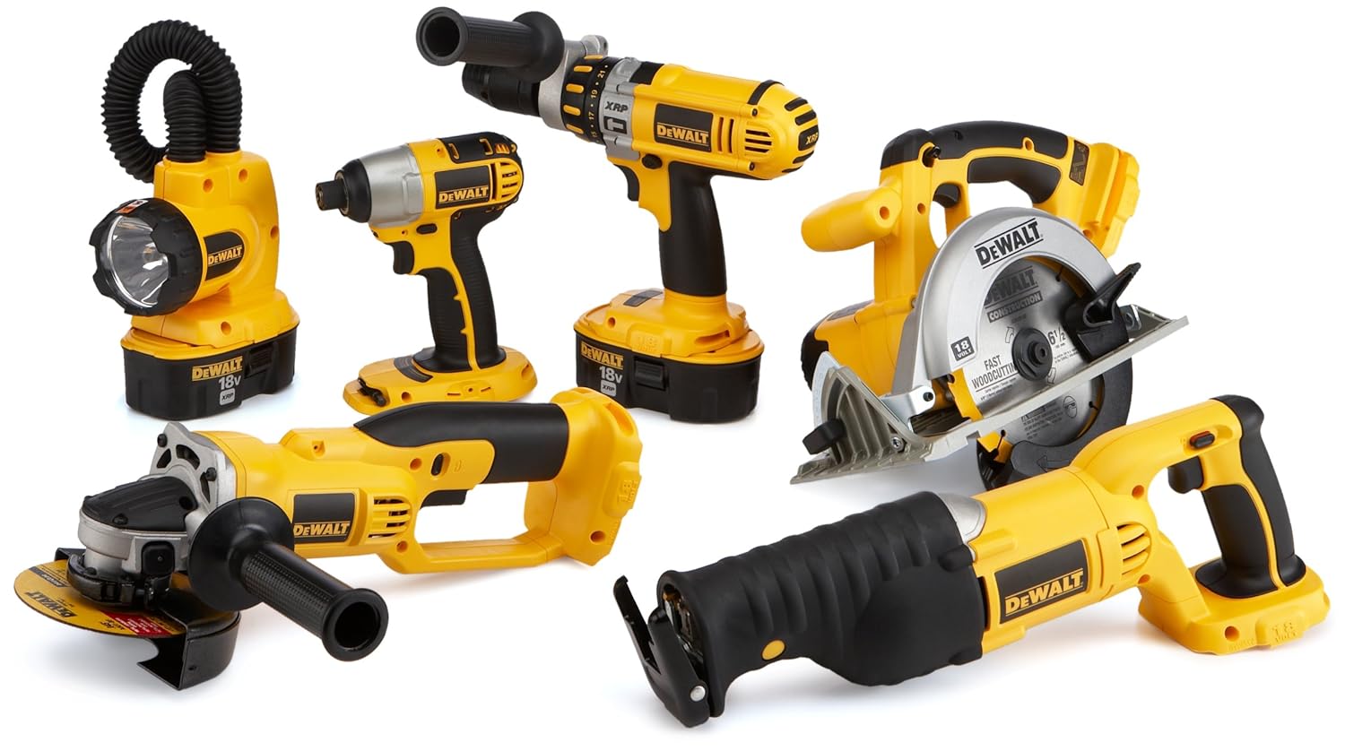 DEWALT DC6PAKIA XRP 18 Volt Cordless 6 Tool Combo Kit includes Hammer
