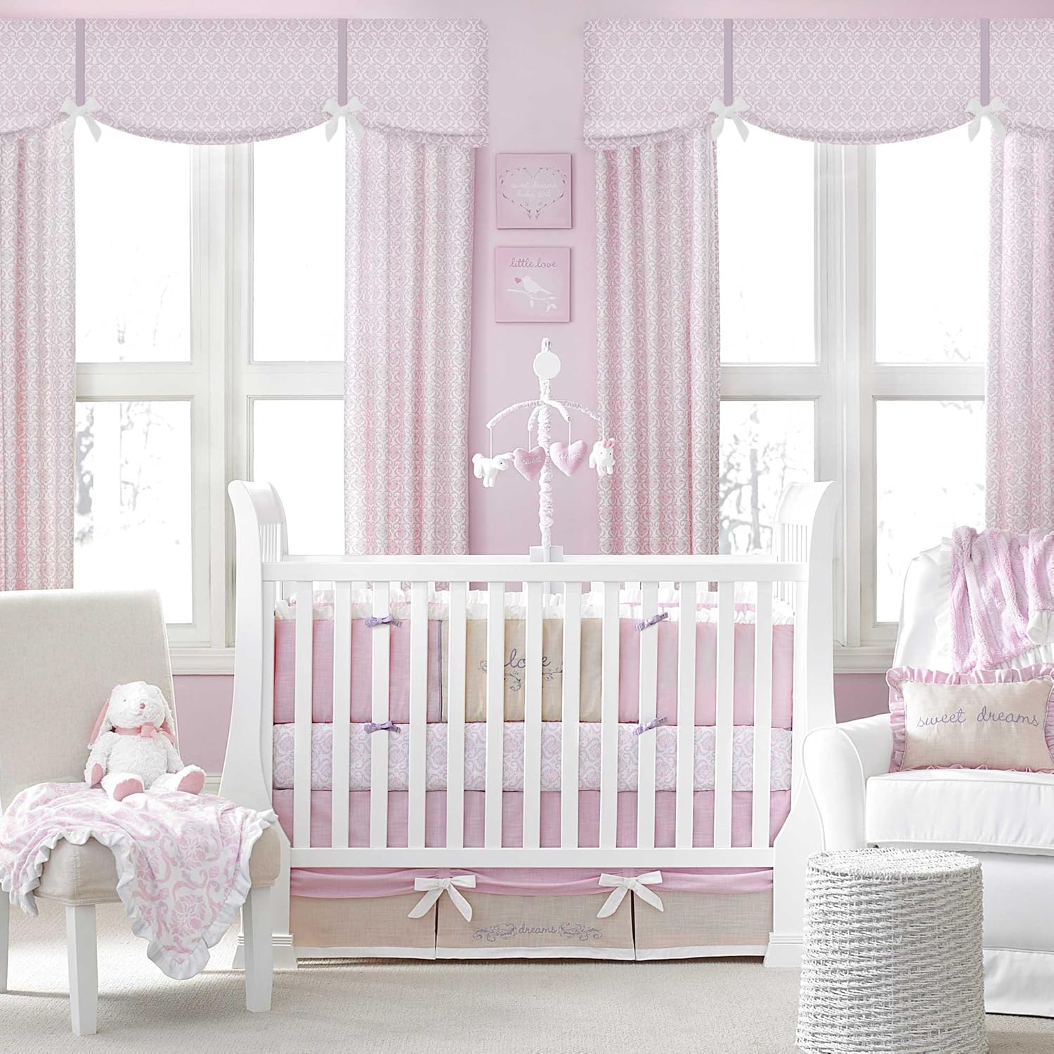 Lovely Pink Baby Bedding