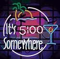 On The Edge 260014 It's 5 O'clock Somewhere Neon Sign