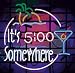 On The Edge 260014 It's 5 O'clock Somewhere Neon Sign