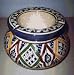 Moroccan Handmade Two-Piece Ceramic Rainbow Large Ashtray