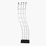 Hibaba DVD 72 Wavy Tower Rack ( silver finished steel )