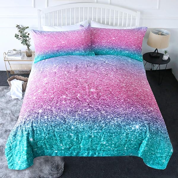 Blessliving 3 Piece Comforter Set With Pillow Shams 3d Printed