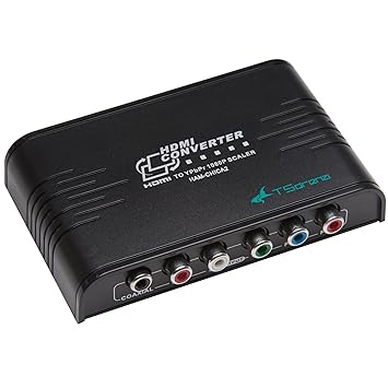 【クリックで詳細表示】TSdrena HDMI → コンポーネント(ビデオ＋ アナログ音声・同軸デジタル音声) 変換コンバーター[相性保証付き] HAM-CHICA2： 家電・カメラ