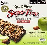 Russell Stover Sugar Free Apple Cinnamon Snack Bars (Formerly Called Cereal Bars) (5 Per Box)
