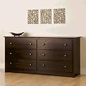 Fremont Drawer Dresser with Metal Knobs in Espresso Finish