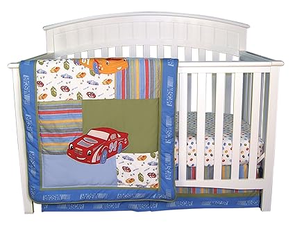 checkered flag crib bedding