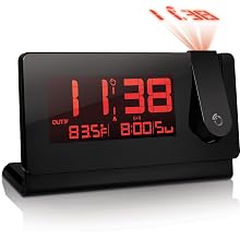 Oregon Scientific RMR391PA Slim Black Line Projection Clock