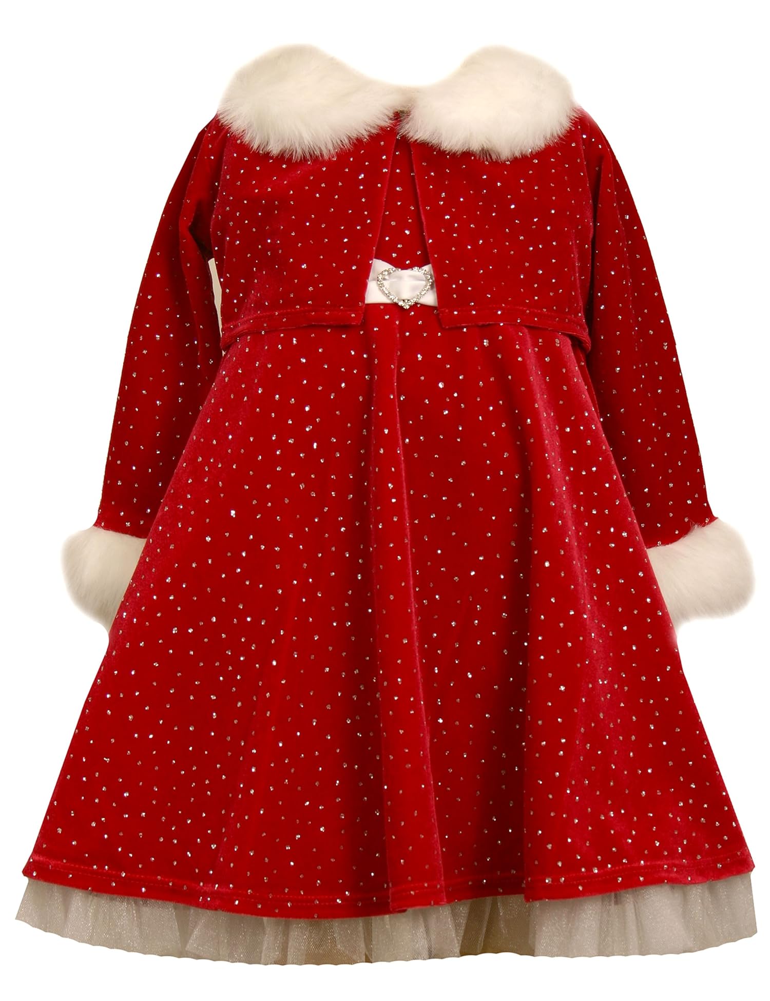 Bonnie Baby Sparkle Stretch Velvet Dress Bonnie Baby Sparkle Stretch Velvet Dress
