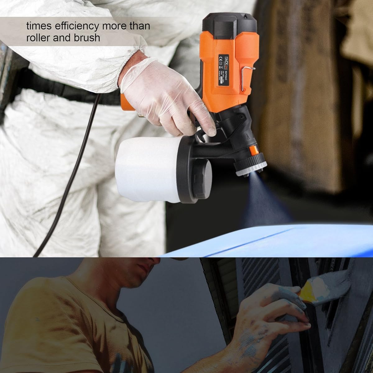 Tacklife SGP15AC Advanced Electric Spray Gun 800ml/min Paint Sprayer