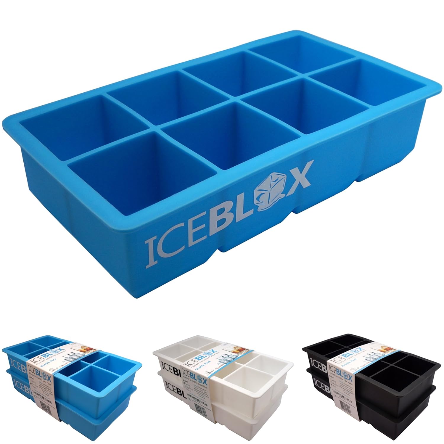 IceBloxLargeSiliconeIceCubeTrays