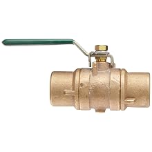 Milwaukee Valve BB2-352 Series Bronze Butterfly Valve, Unibody, Stainless Steel 304 Disc, Lever Handle with Memory Stop, Solder End