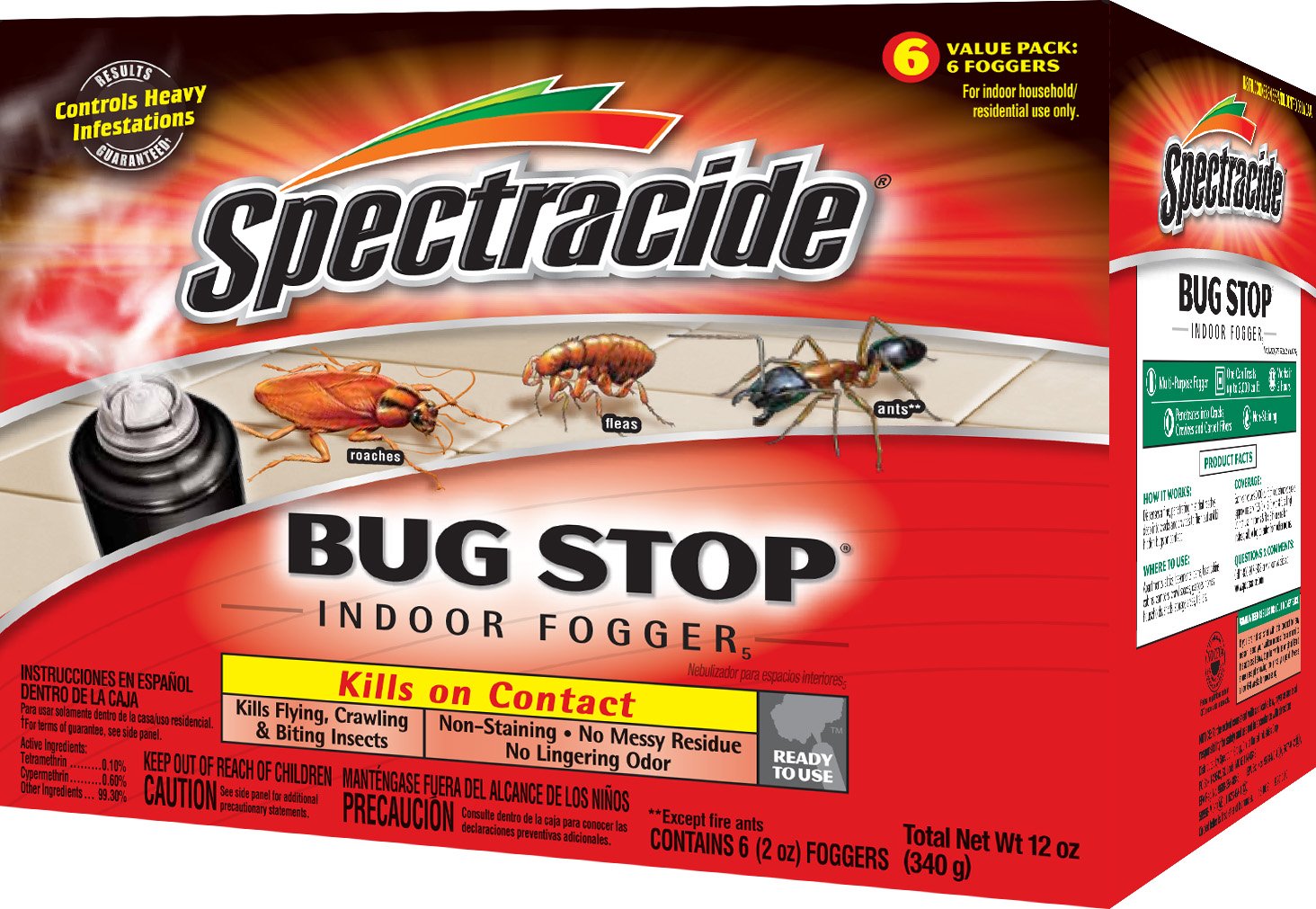 Spectracide 67759 Bug Stop Indoor Fogger, 6Count eBay