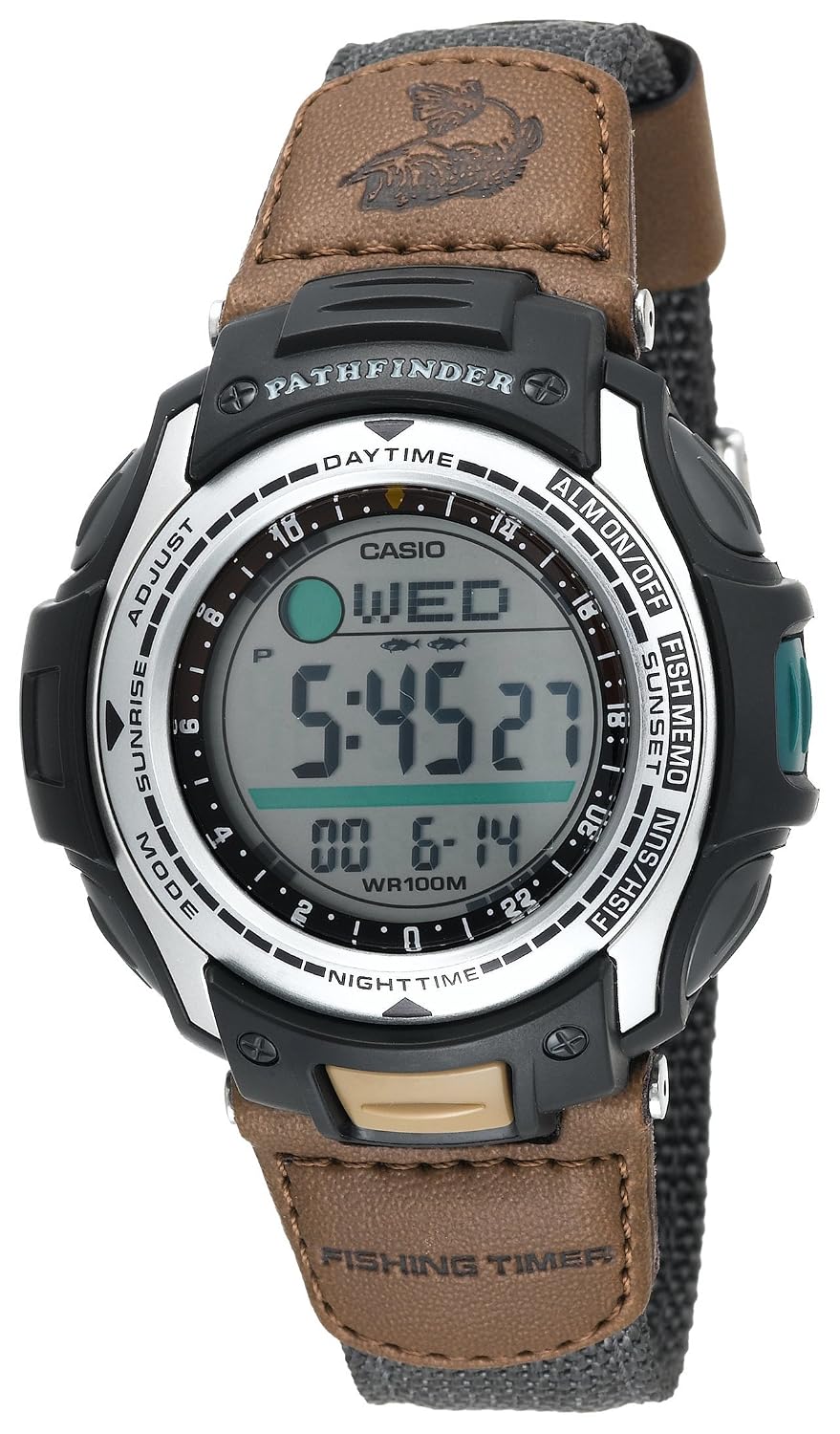 Casio Men’s PAS400B-5V Pathfinder Forester Fishing Moon Phase Watch $30.00