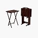 Snack Tables-Mahogany Finish-Set of Four (Mahogany) (18