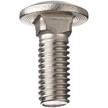 Stainless Steel 18-8 Carriage Bolt, Oval Head