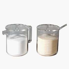 Acrylic Sugar and Creamer Set by Organize.com