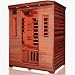 Infrared Heat Home Sauna 3 Person 49 D x 60 W x 75 H - TSHS3000