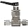 Ham-Let H1200 Series  Stainless Steel 316 Toggle Valve, Inline, 1/8" Let-Lok Fitting