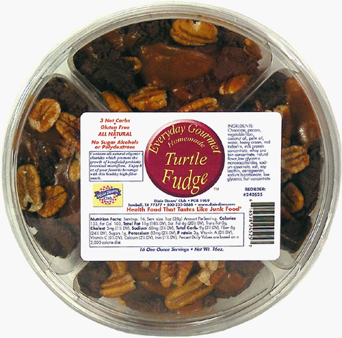 Chocolate Fudge with Caramel and Pecans (Turtle) Dixie Carb Counters Everyday Gourmet... by Dixie Diner
