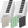 Lxiyu (16+9) Pack Medium Replacement Aquarium Filter Cartridges Compatible with Aqueon QuietFlow LED PRO Power Filter Size 10 