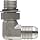 Brennan 6801-06-06-NWO-SS, Stainless Steel JIC Tube Fitting, 06MJ-06MAORB 90 Degree Elbow, 3/8" Tube OD x 9/16"-18 O-ring Boss, Male