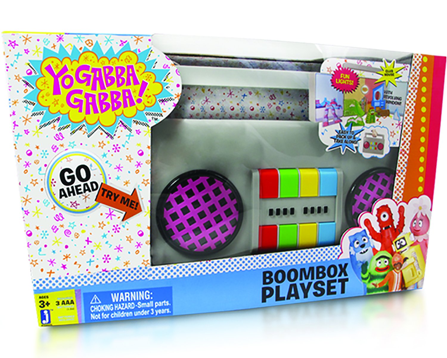 YO GABBA GABBA Boombox Carry Playset , New, Free Shipping eBay
