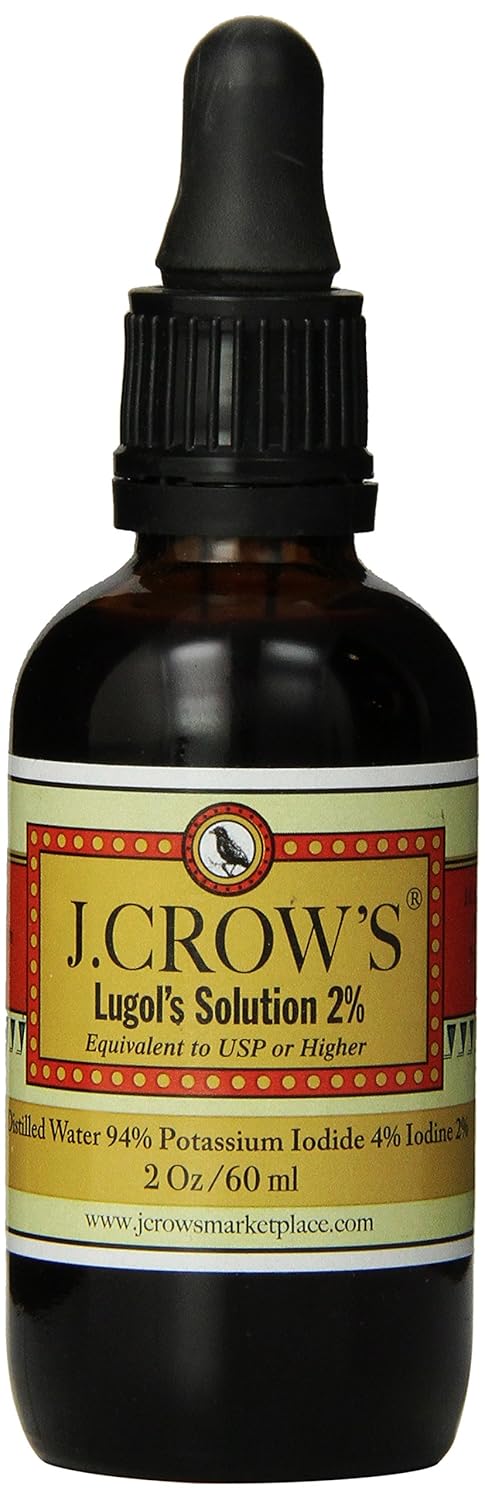Amazon.com: J.CROW'SÂ® Lugol's Solution of Iodine 2% 2oz: Health ...