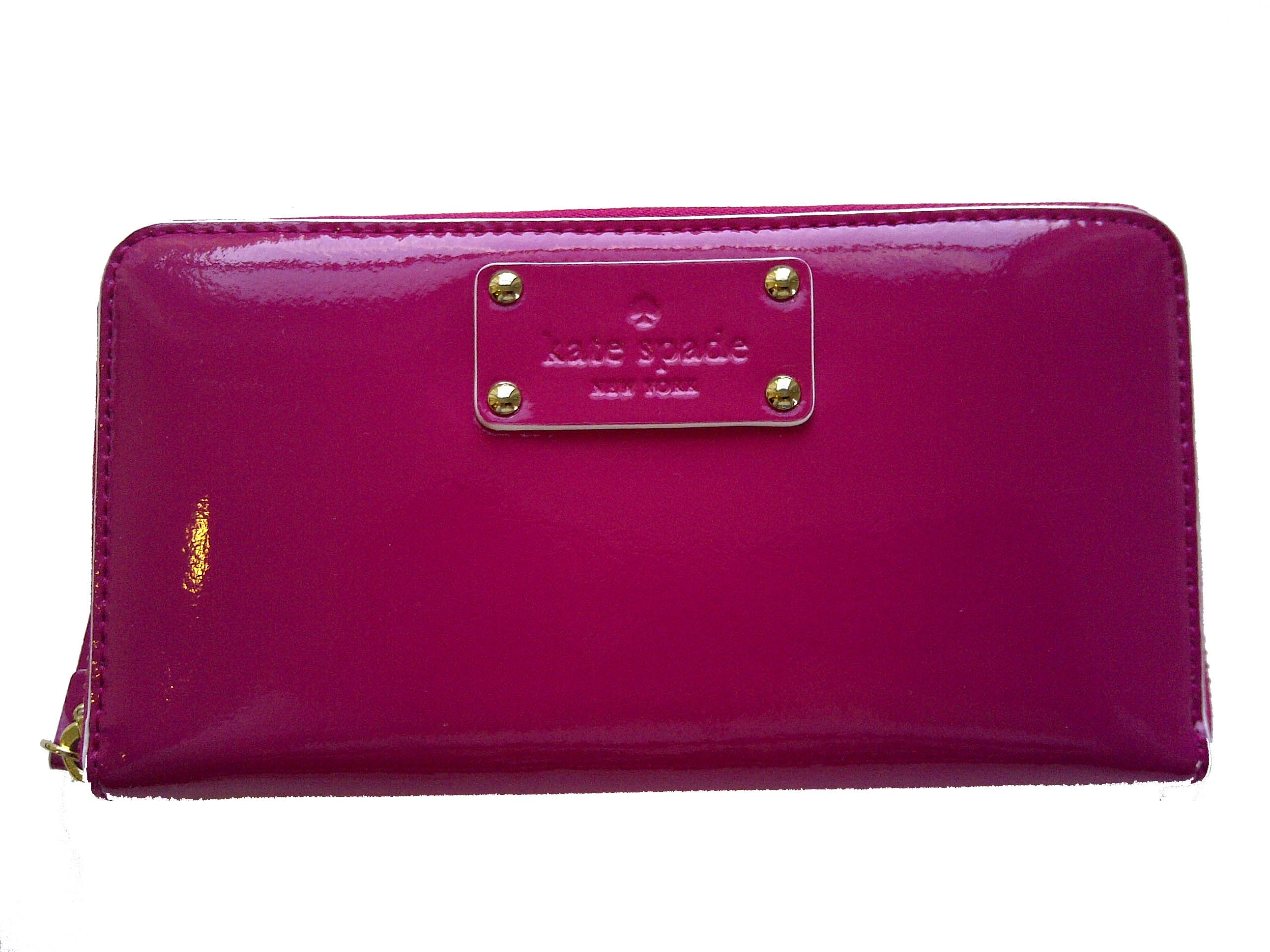 spade new york kate spade neda pasadena deep pink patent leather