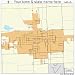 Huge Street & Road Map of Bad Axe, Michigan MI - Printed poster size wall atlas of your home town