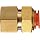 SMC KQ2E PBT One-Touch Tube Fitting, Bulkhead Coupling, Tube OD x NPT Male with Brass Threads